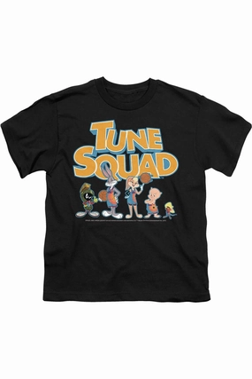 Space Jam 2 Tune Squad Letters Short Sleeve Youth Tee / T-Shirt graphic tees for boys, polo shirts boys