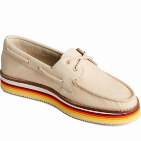 Sperry Authentic Original Stacked Boat Shoe Lightweight Running Shoes,Slip On Athletic Shoes,Breathable Workout Shoes