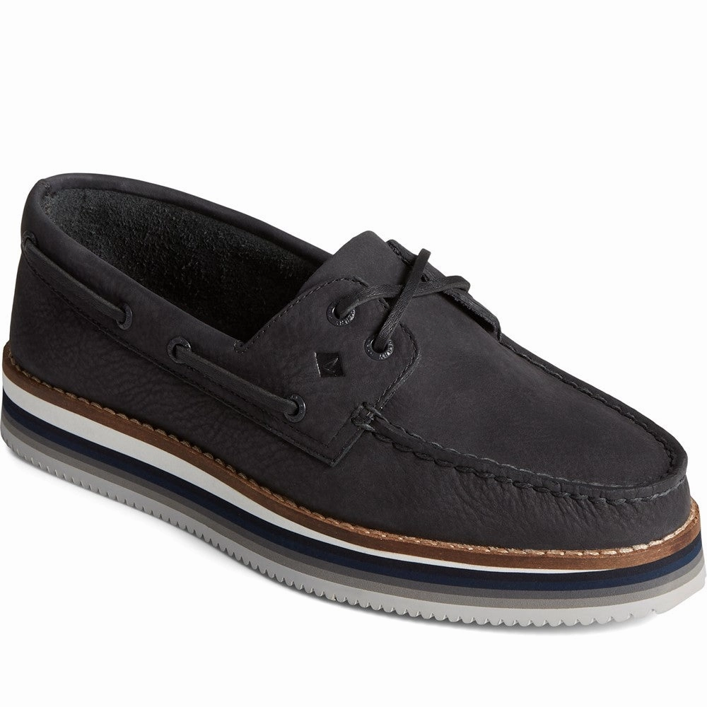 Sperry Authentic Original Stacked Boat Shoe Lightweight Running Shoes,Slip On Athletic Shoes,Breathable Workout Shoes