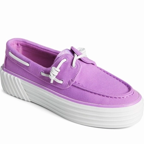 Sperry Crest Boat Platform Shoes Lightweight Running Shoes,Slip On Athletic Shoes,Breathable Workout Shoes