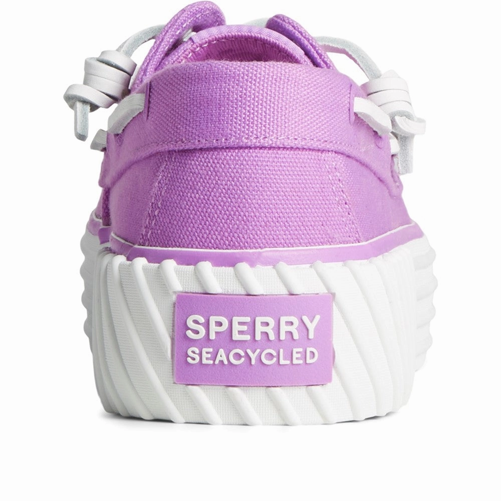 Sperry Crest Boat Platform Shoes Women's Sneakers Casual Walking Shoes