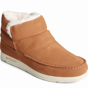 Sperry Moc-Sider Bootie Leather Shoe Lightweight Running Shoes,Slip On Athletic Shoes,Breathable Workout Shoes