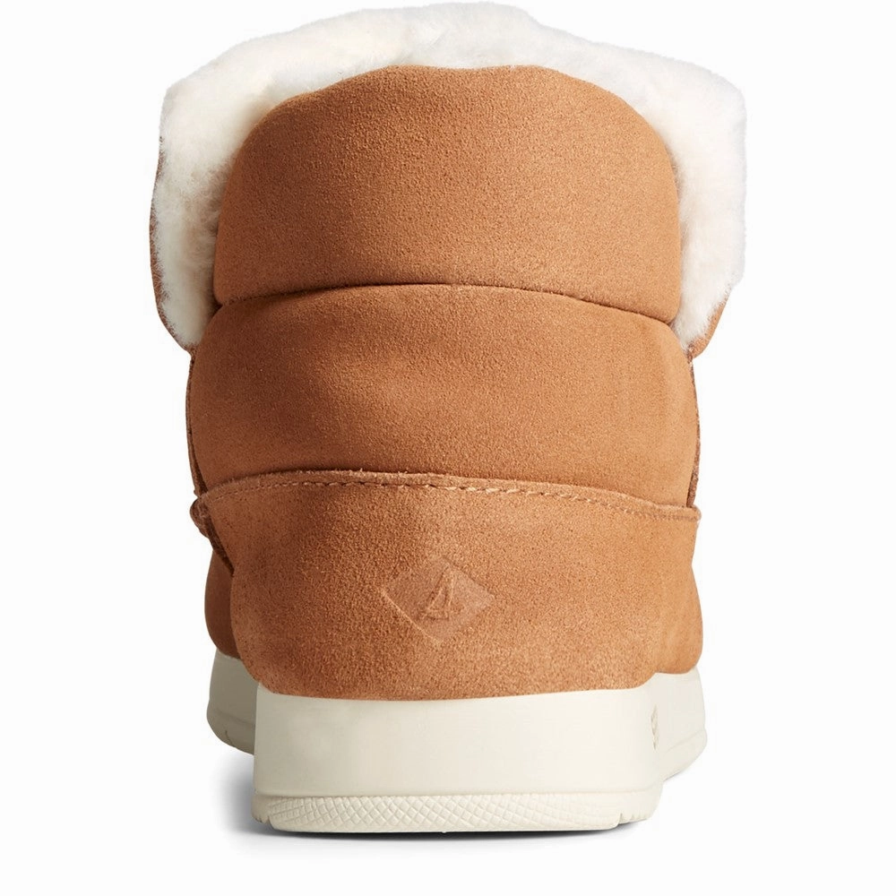 Sperry Moc-Sider Bootie Leather Shoe Women's Sneakers Casual Walking Shoes