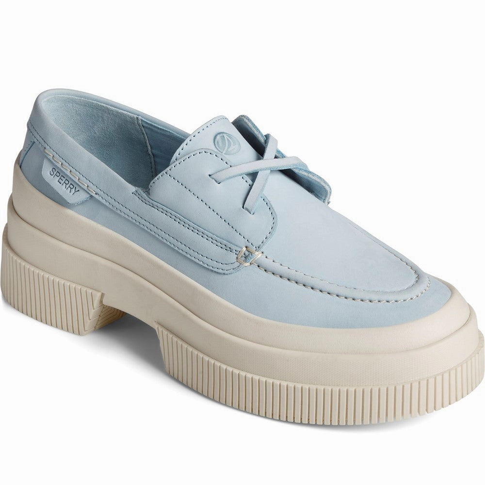 Sperry Platform Boat Shoes Lightweight Running Shoes,Slip On Athletic Shoes,Breathable Workout Shoes