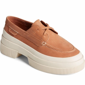 Sperry Platform Boat Shoes Lightweight Running Shoes,Slip On Athletic Shoes,Breathable Workout Shoes