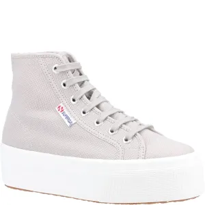 Superga 2708 HI TOP Ankle Boots Lightweight Running Shoes,Slip On Athletic Shoes,Breathable Workout Shoes