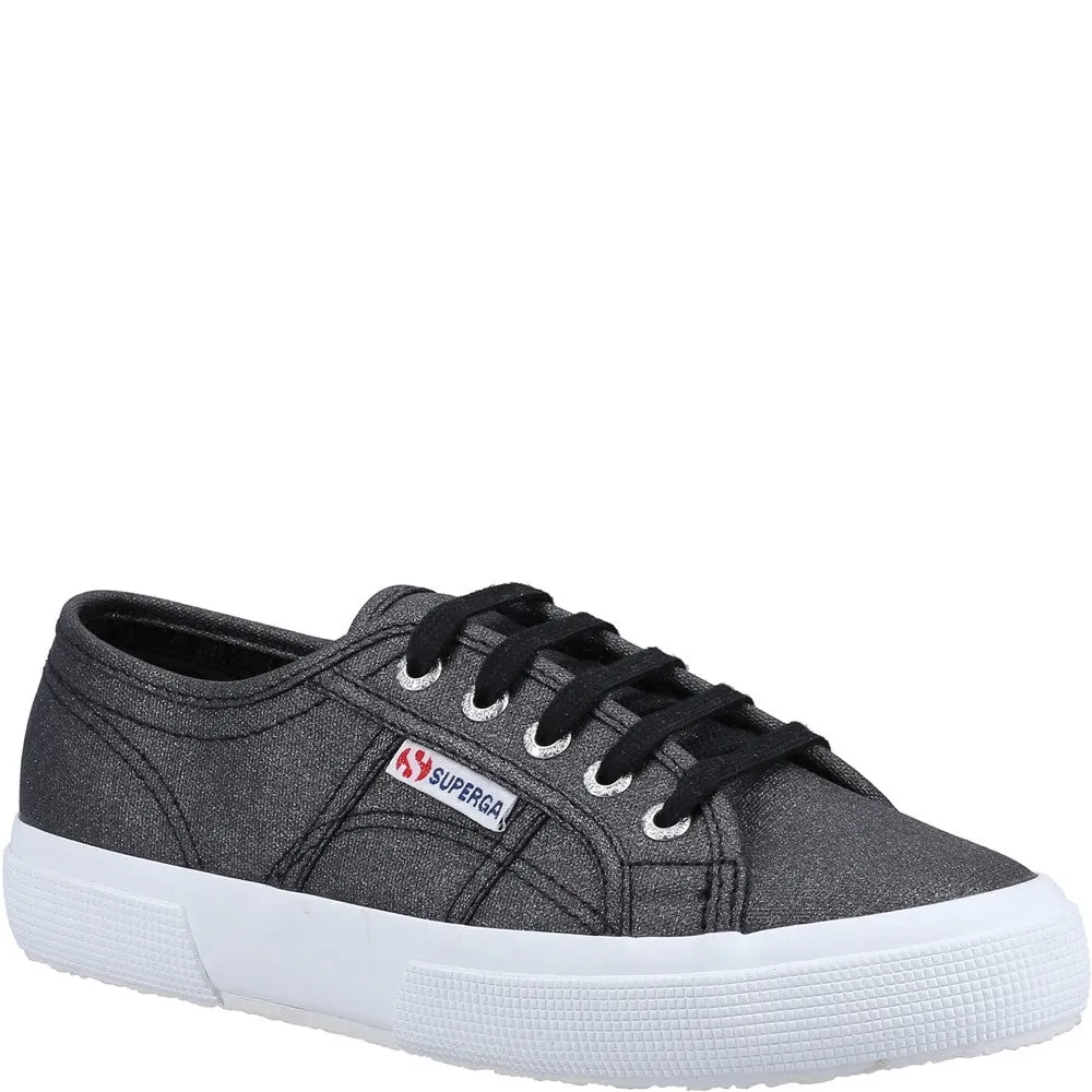 Superga 2750 Glitter Canvas Trainer Lightweight Running Shoes,Slip On Athletic Shoes,Breathable Workout Shoes