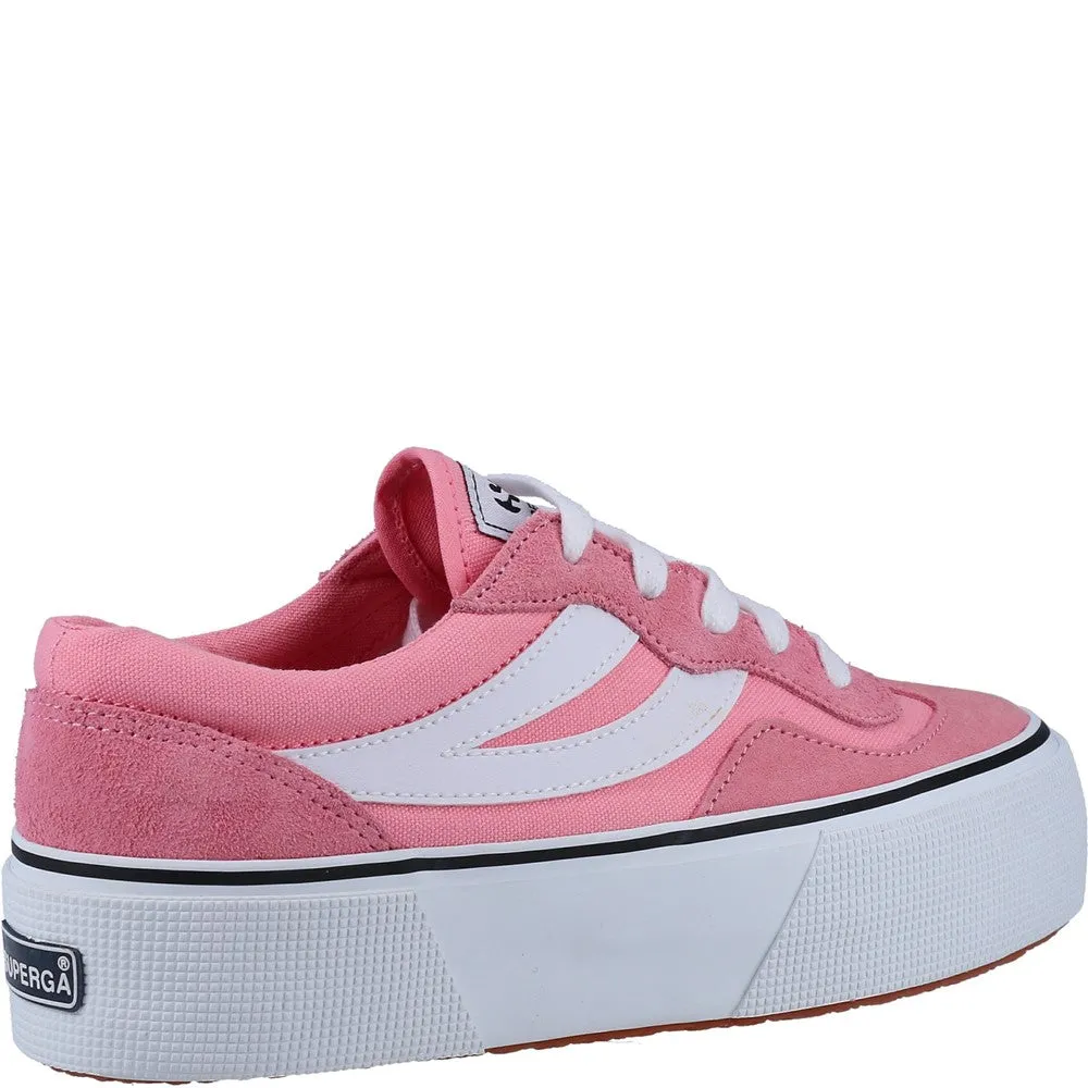Superga 3041 Revolley Colorblock Platform Trainer Women's Sneakers Casual Walking Shoes