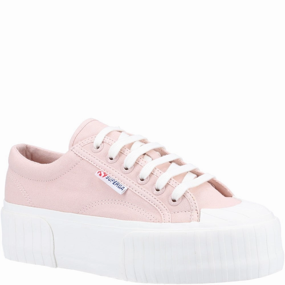Superga 2631 Stripe Platform Trainer Lightweight Running Shoes,Slip On Athletic Shoes,Breathable Workout Shoes