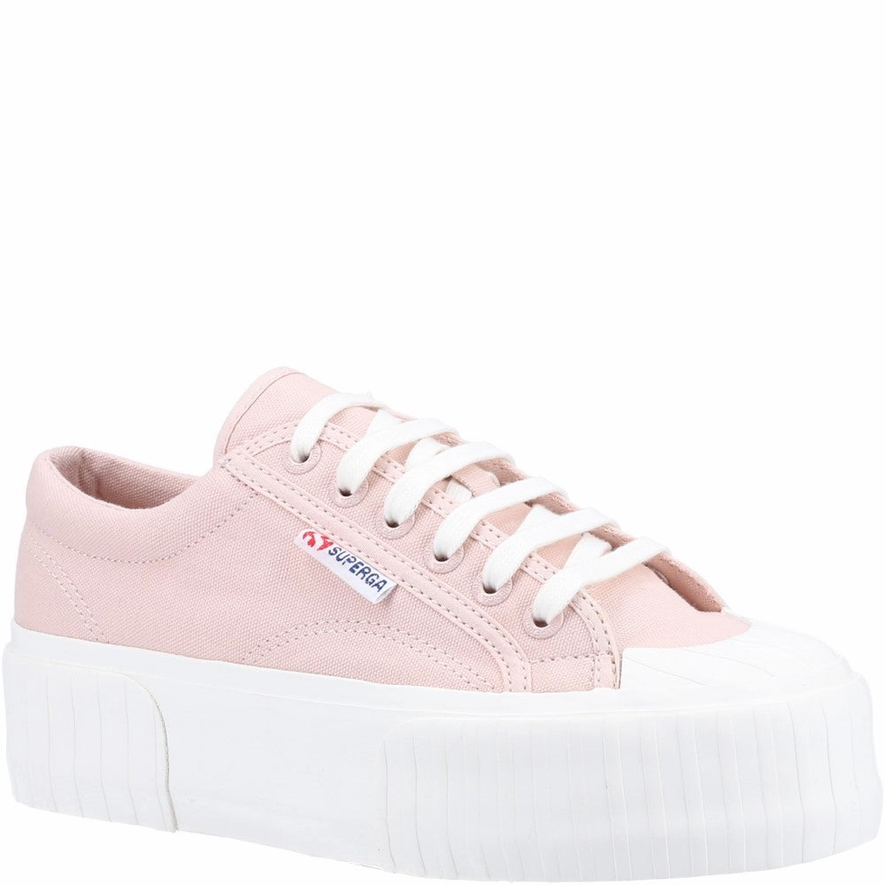 Superga 2631 Stripe Platform Trainer Lightweight Running Shoes,Slip On Athletic Shoes,Breathable Workout Shoes
