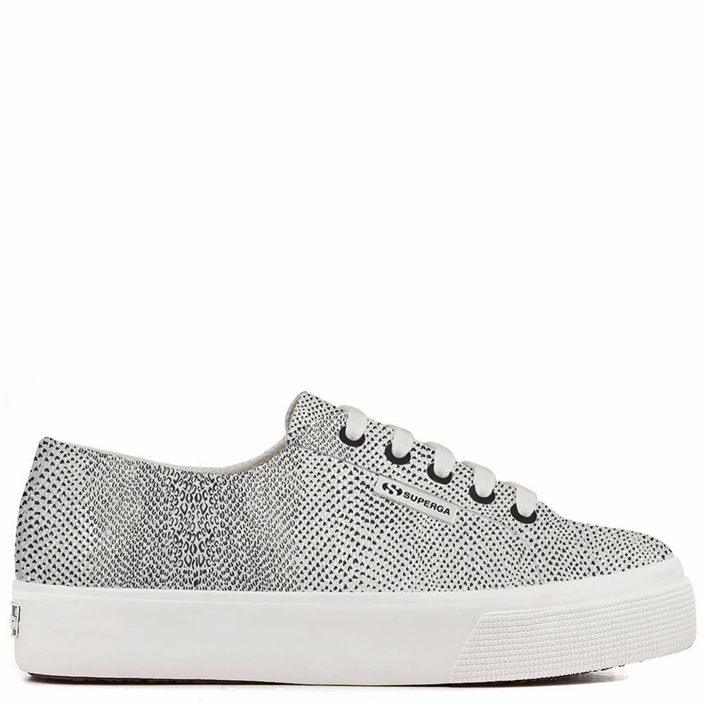 Superga 2730 Micro Faux Snake Trainer Lightweight Running Shoes,Slip On Athletic Shoes,Breathable Workout Shoes