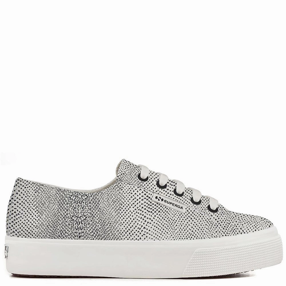 Superga 2730 Micro Faux Snake Trainer Lightweight Running Shoes,Slip On Athletic Shoes,Breathable Workout Shoes