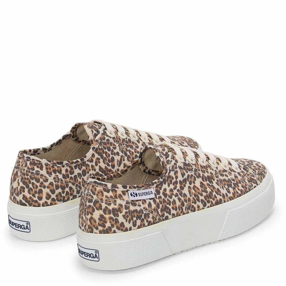 Superga 2740 Leopard Print Trainer Women's Sneakers Casual Walking Shoes