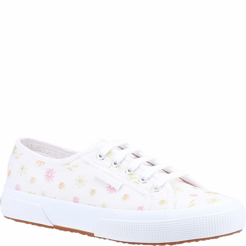 Superga 2750 Flowers Embroidery Shoe Lightweight Running Shoes,Slip On Athletic Shoes,Breathable Workout Shoes