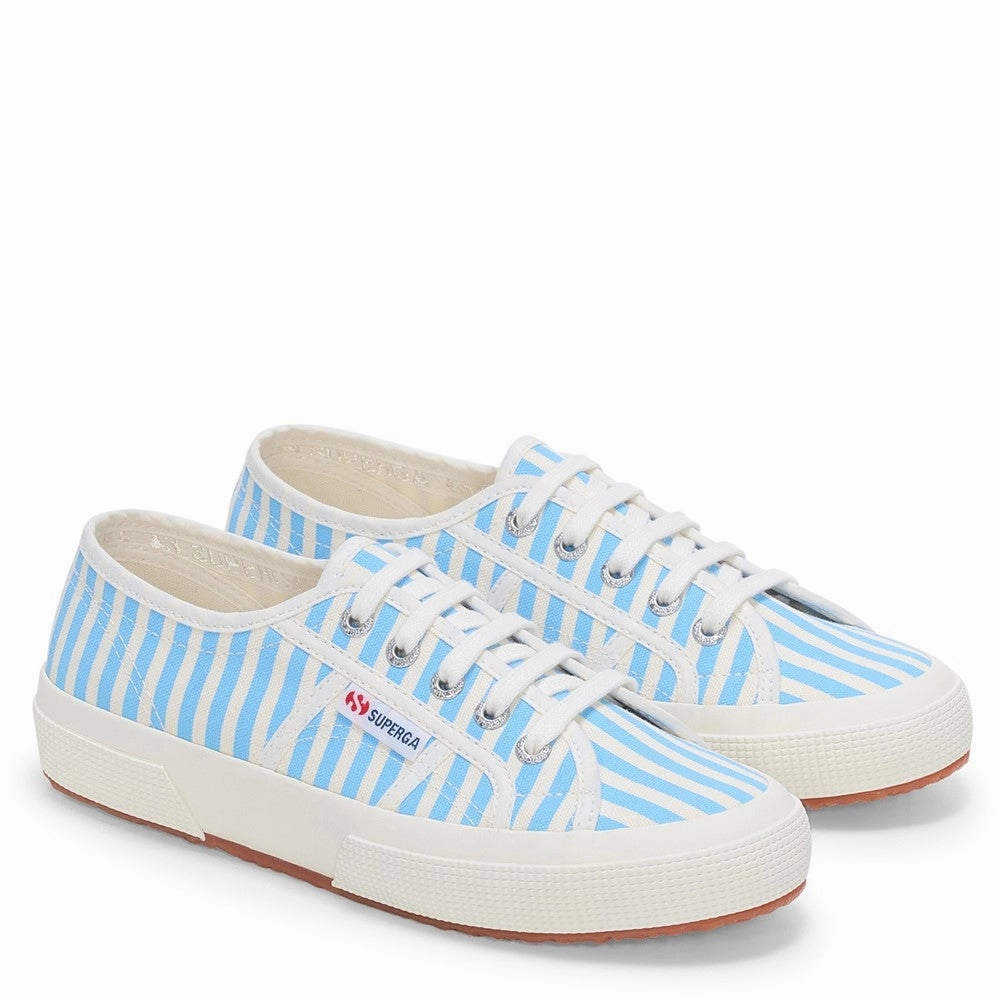 Superga 2750 Stripes Print Shoe Lightweight Running Shoes,Slip On Athletic Shoes,Breathable Workout Shoes