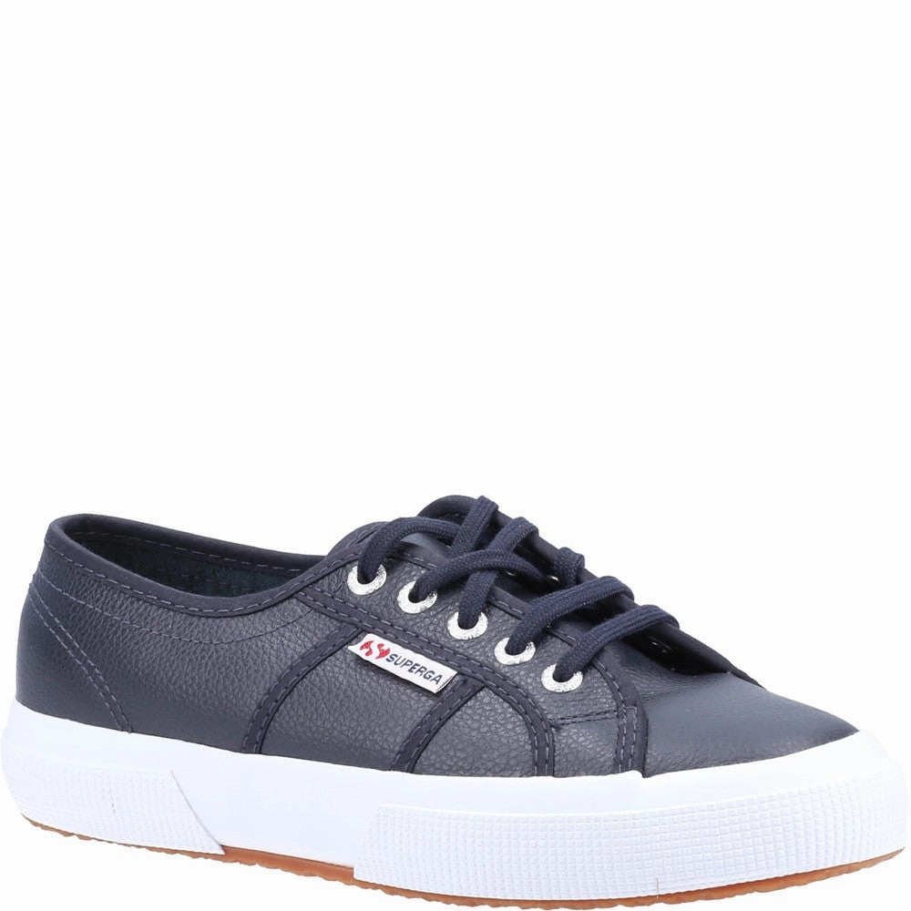Superga 2750 Tumbled Leather Shoe Lightweight Running Shoes,Slip On Athletic Shoes,Breathable Workout Shoes