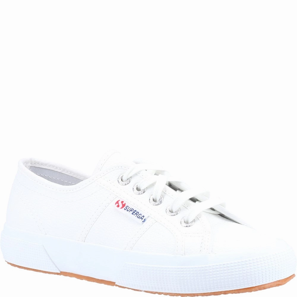 Superga 2750 Tumbled Leather Shoe Lightweight Running Shoes,Slip On Athletic Shoes,Breathable Workout Shoes