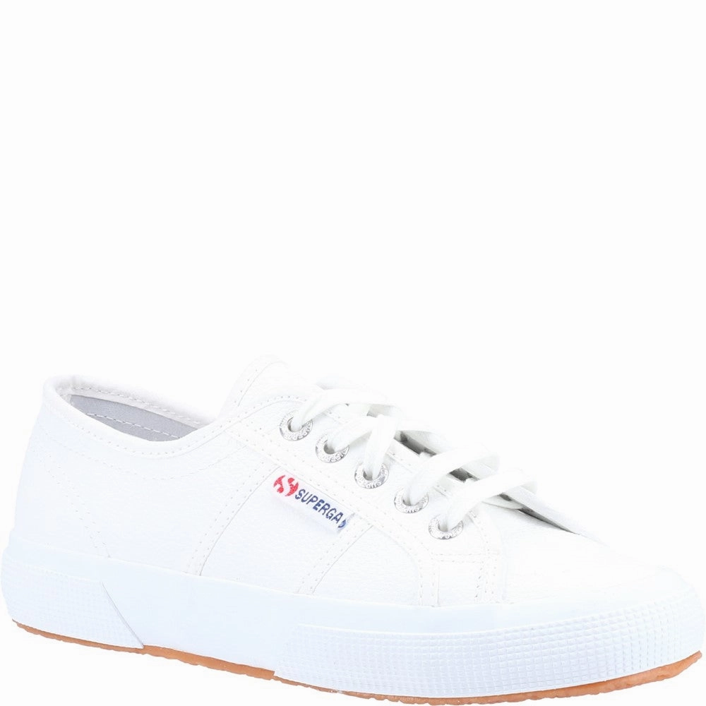 Superga 2750 Tumbled Leather Shoe Lightweight Running Shoes,Slip On Athletic Shoes,Breathable Workout Shoes