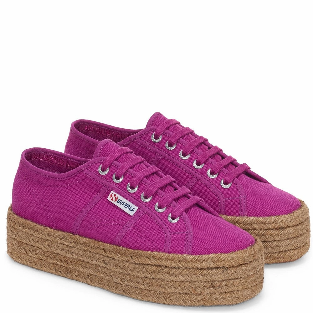Superga 2790 Rope Shoe Lightweight Running Shoes,Slip On Athletic Shoes,Breathable Workout Shoes