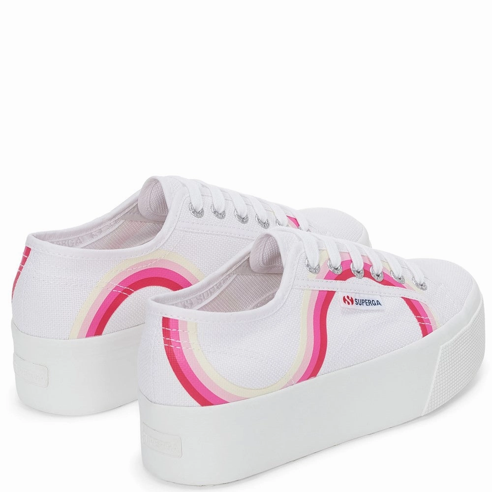 Superga 2790 Round Stripes Trainers Women's Sneakers Casual Walking Shoes