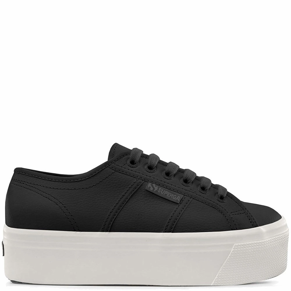 Superga 2790 Tumbled Leather Trainer Lightweight Running Shoes,Slip On Athletic Shoes,Breathable Workout Shoes