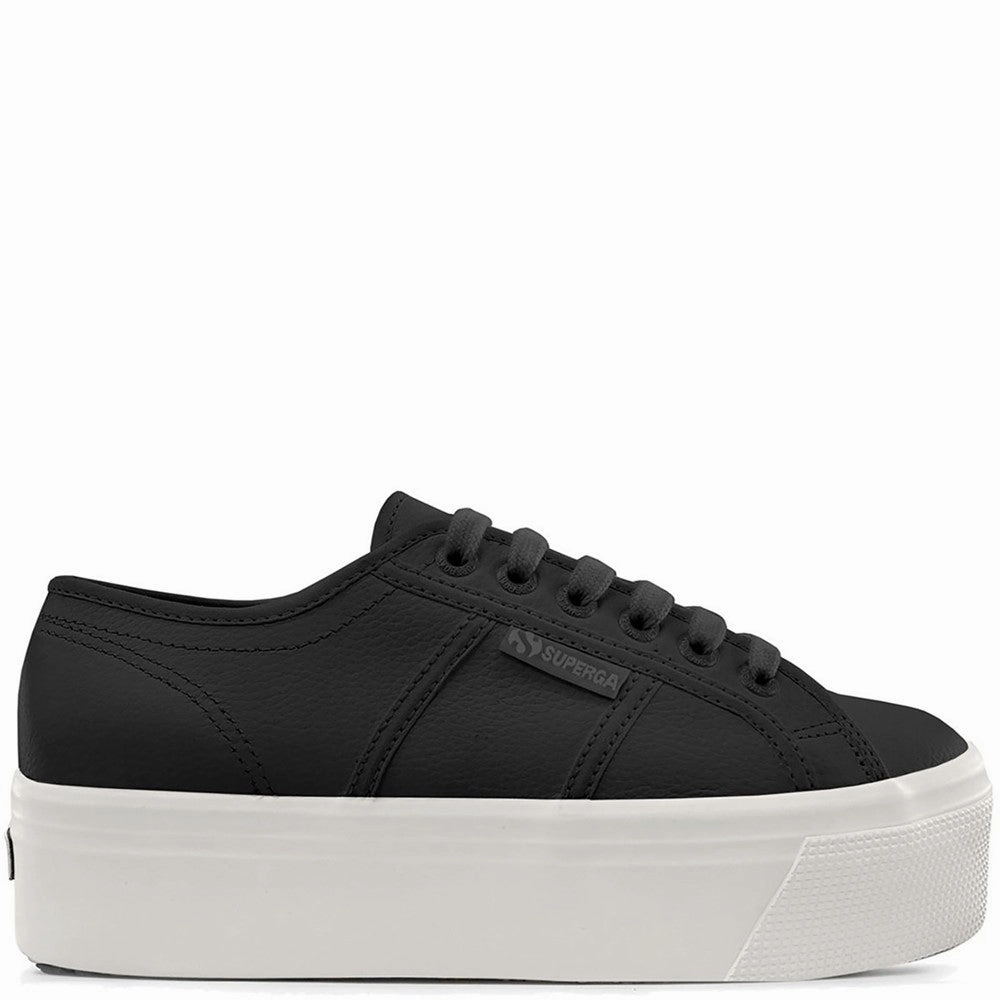 Superga 2790 Tumbled Leather Trainer Lightweight Running Shoes,Slip On Athletic Shoes,Breathable Workout Shoes