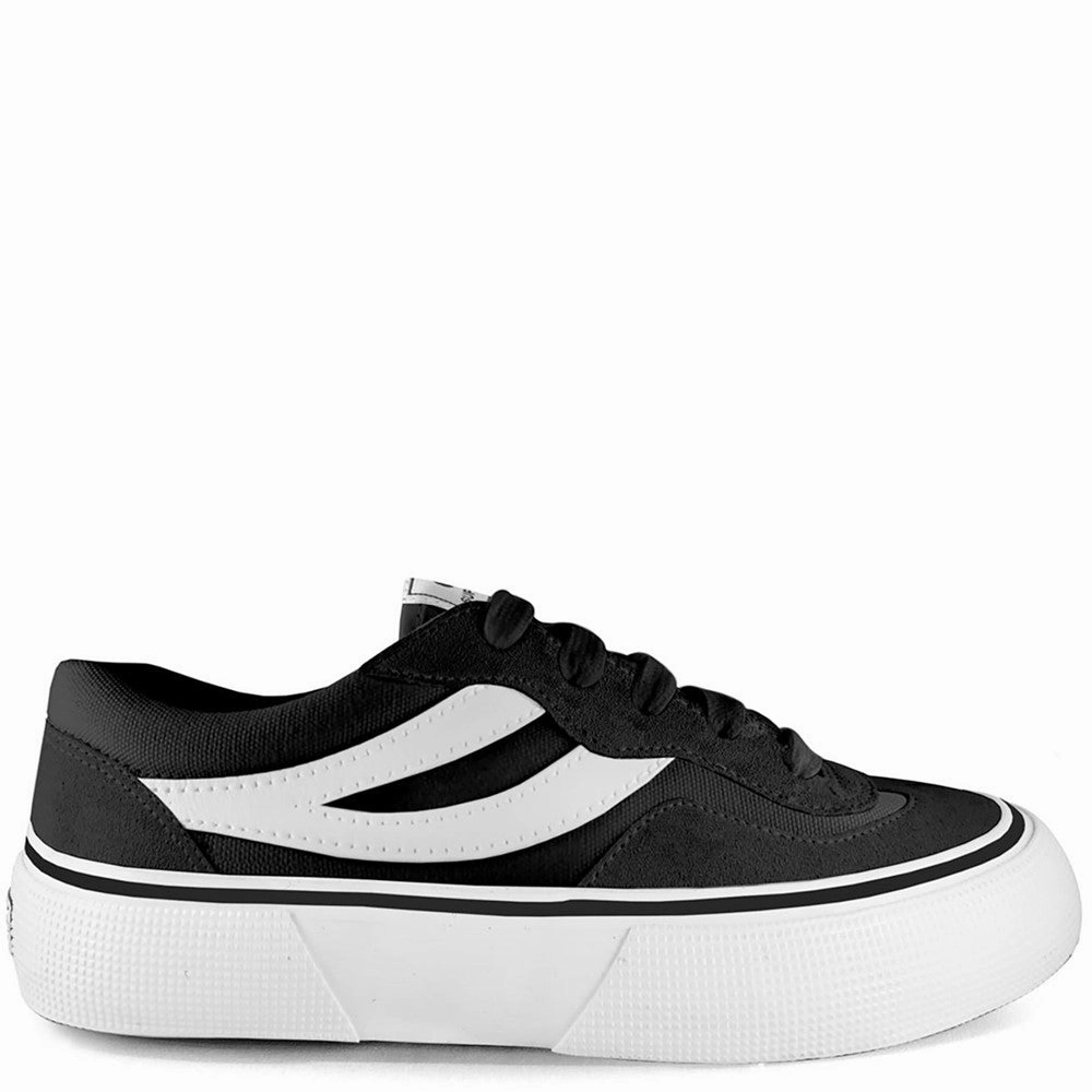Superga 3041 Revolley Colorblock Platform Trainer Lightweight Running Shoes,Slip On Athletic Shoes,Breathable Workout Shoes