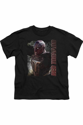 Supergirl Red Tornado Short Sleeve Youth Tee / T-Shirt graphic tees for boys, polo shirts boys