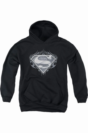Superman Biker Metal Youth Pull Over Hoodie / Hooded Sweatshirt graphic tees for boys, polo shirts boys