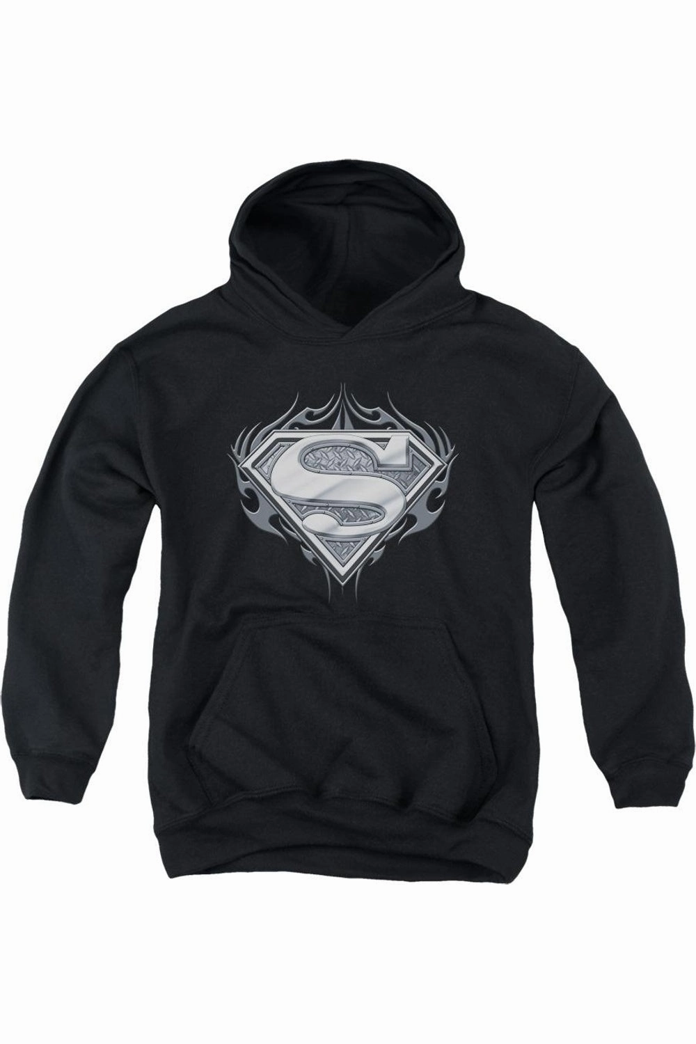 Superman Biker Metal Youth Pull Over Hoodie / Hooded Sweatshirt graphic tees for boys, polo shirts boys