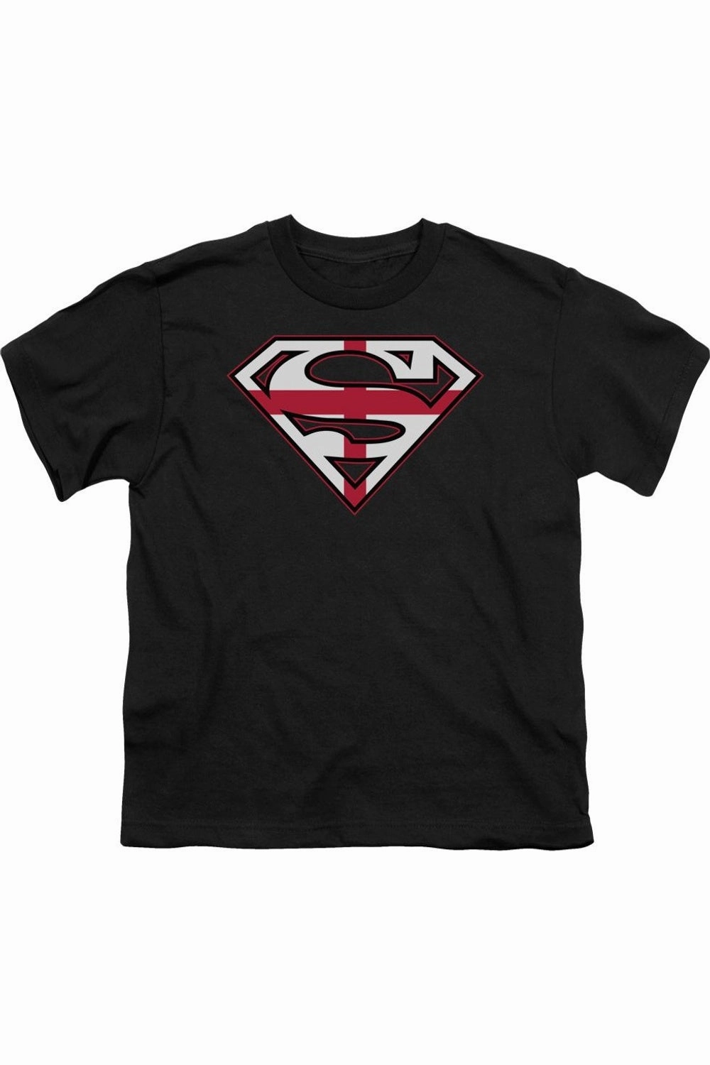 Superman English Shield Short Sleeve Youth Tee / T-Shirt graphic tees for boys, polo shirts boys