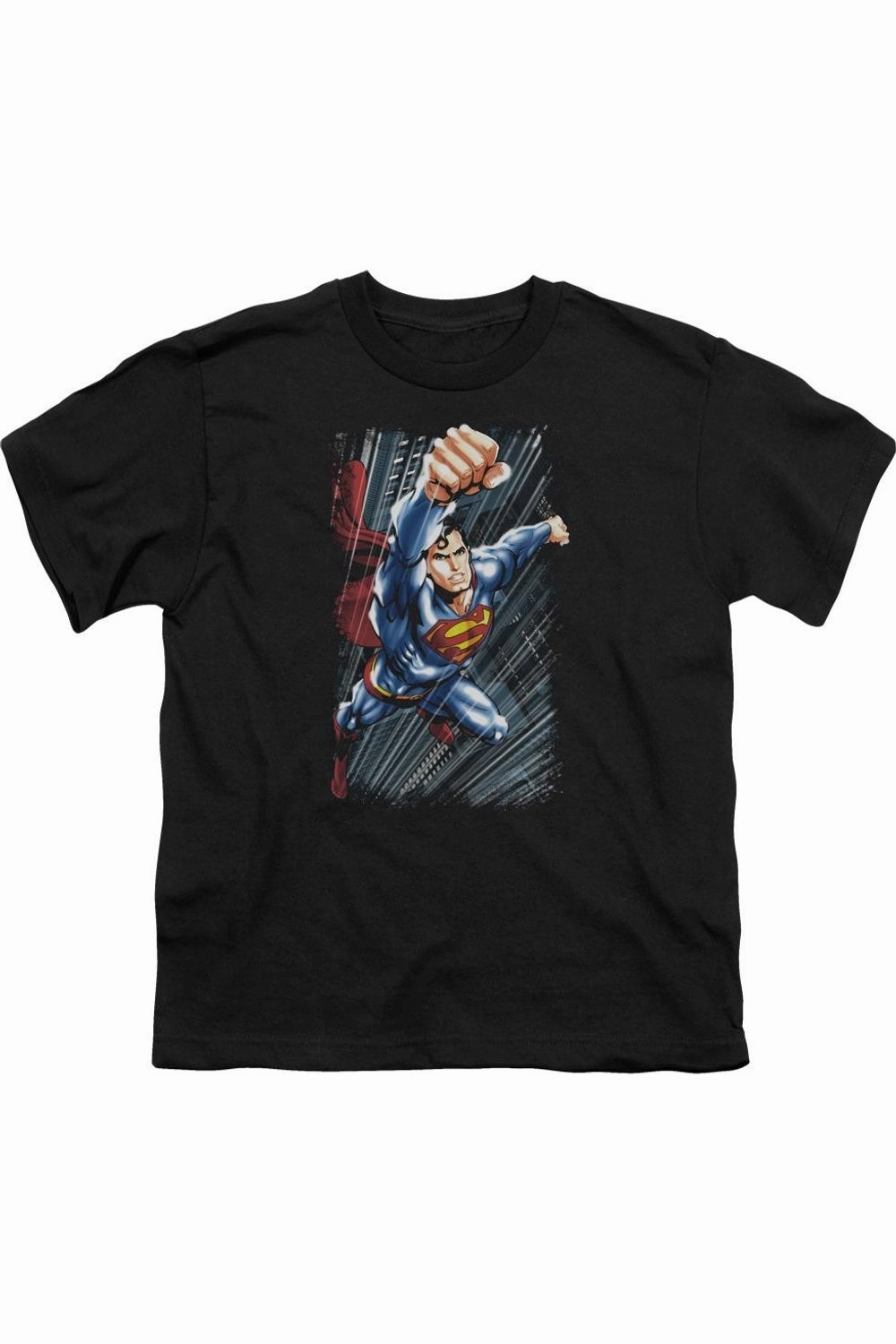 Superman Faster Than Short Sleeve Juvenile Tee / T-Shirt graphic tees for boys, polo shirts boys