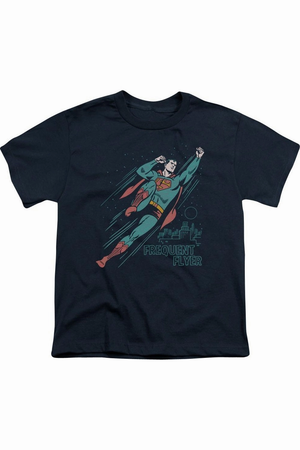 Superman Frequent Flyer Short Sleeve Youth Tee / T-Shirt graphic tees for boys, polo shirts boys