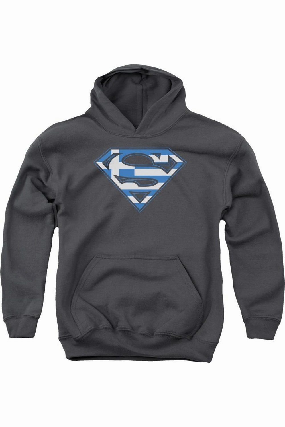 Superman Greek Shield Youth Pull Over Hoodie / Hooded Sweatshirt graphic tees for boys, polo shirts boys