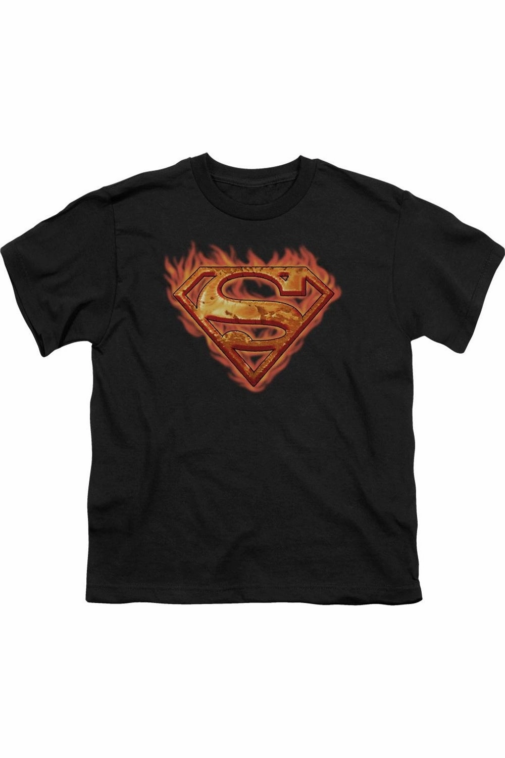 Superman Hot Metal Short Sleeve Juvenile Tee / T-Shirt graphic tees for boys, polo shirts boys