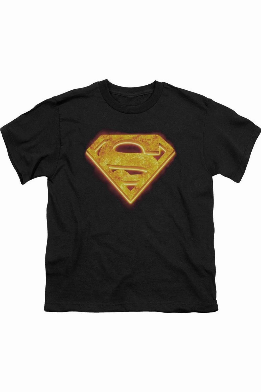 Superman Hot Steel Shield Short Sleeve Juvenile Tee / T-Shirt graphic tees for boys, polo shirts boys