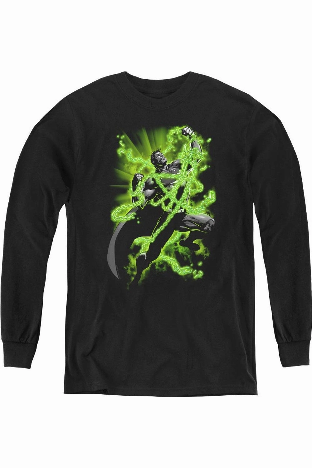 Superman Kryptonite Chains Youth Long Sleeve Tee / T-Shirt graphic tees for boys, polo shirts boys