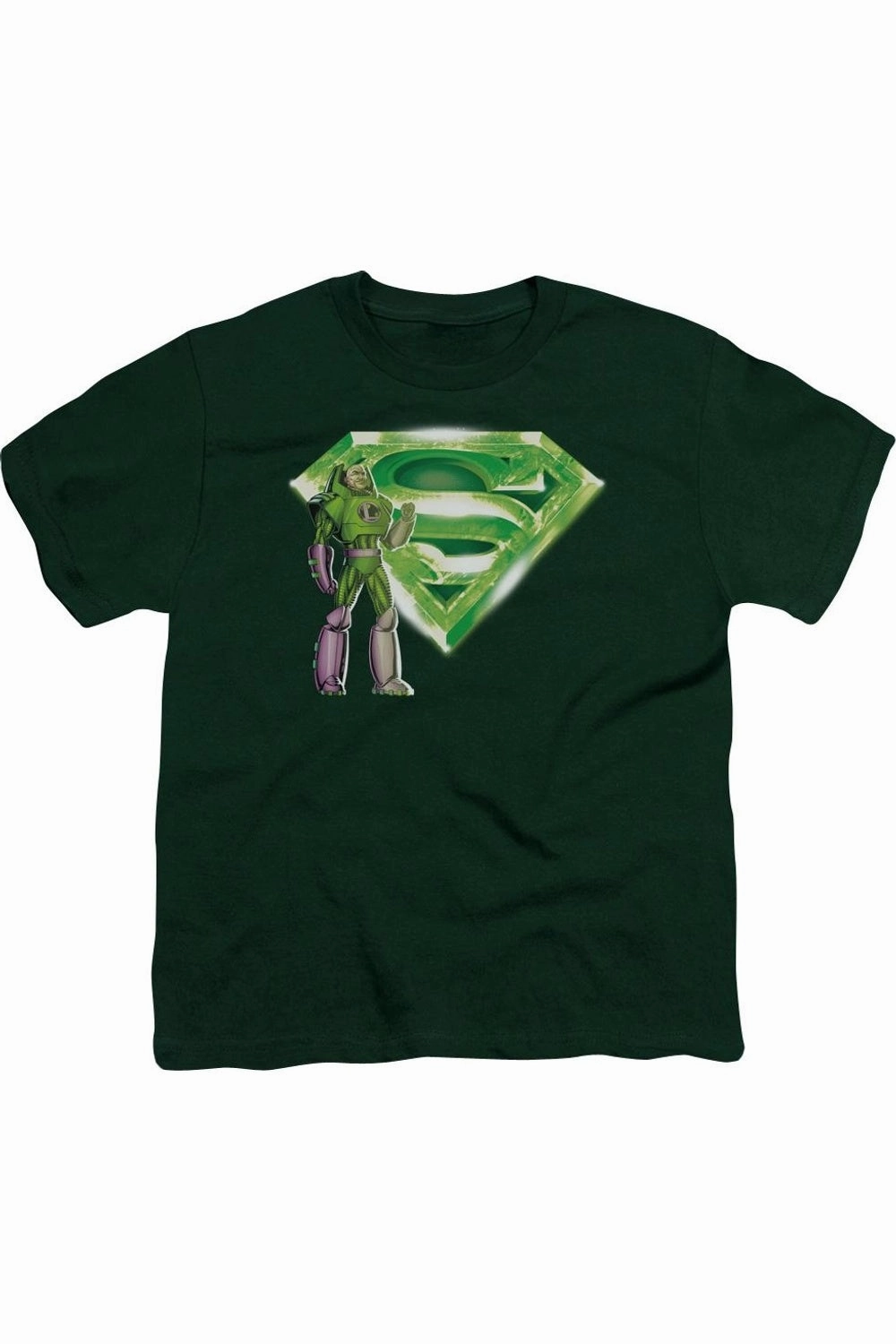 Superman Lex & Kryptonite Logo Short Sleeve Youth Tee / T-Shirt graphic tees for boys, polo shirts boys