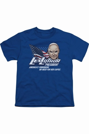 Superman Lex For President Short Sleeve Youth Tee / T-Shirt graphic tees for boys, polo shirts boys