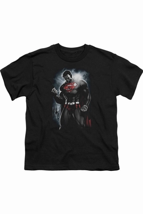 Superman Light Of The Sun Short Sleeve Youth Tee / T-Shirt graphic tees for boys, polo shirts boys
