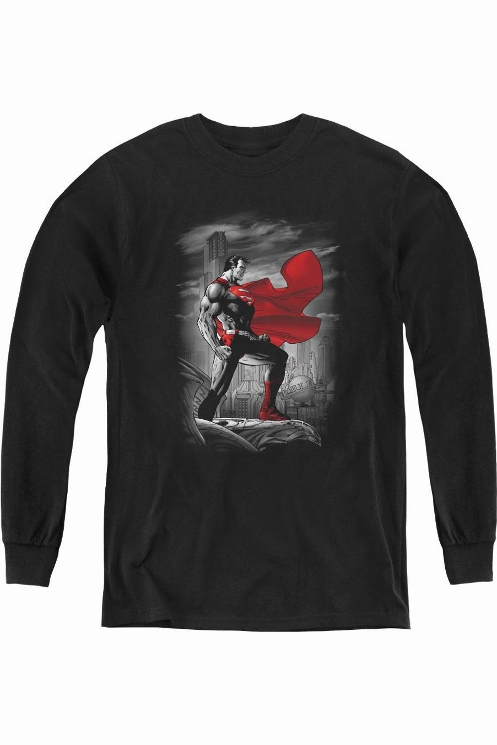 Superman Metropolis Guardian Youth Long Sleeve Tee / T-Shirt graphic tees for boys, polo shirts boys