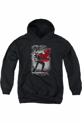 Superman Metropolis Guardian Youth Pull Over Hoodie / Hooded Sweatshirt graphic tees for boys, polo shirts boys