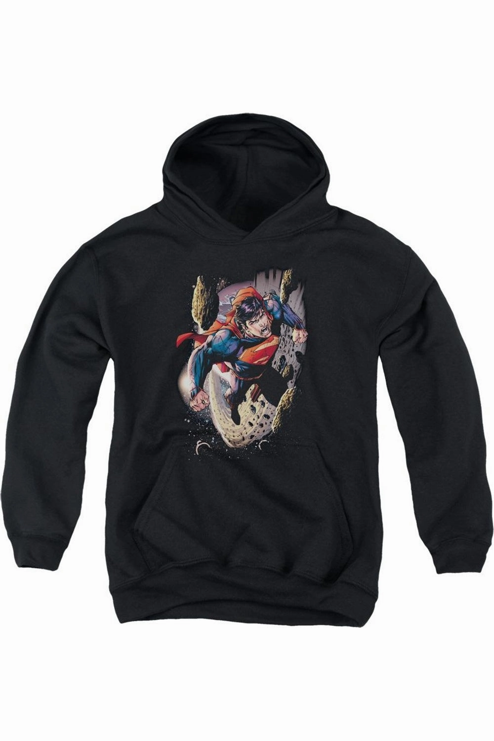 Superman Orbit Youth Pull Over Hoodie / Hooded Sweatshirt graphic tees for boys, polo shirts boys