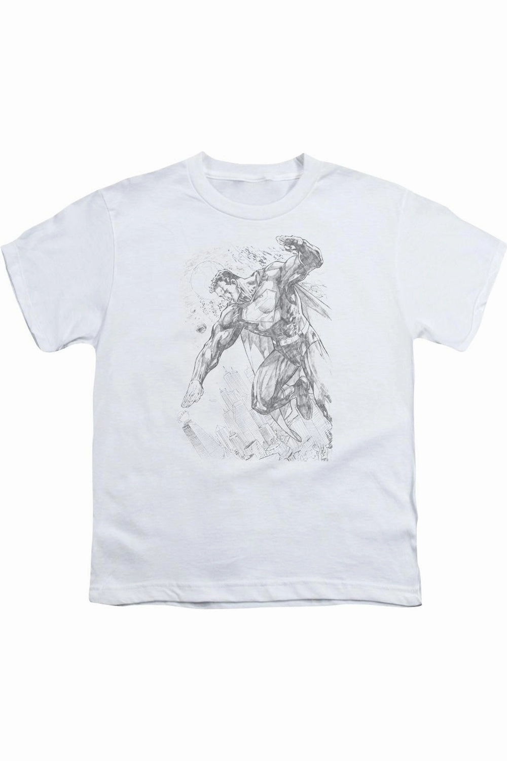 Superman Pencil City To Space Short Sleeve Youth Tee / T-Shirt graphic tees for boys, polo shirts boys