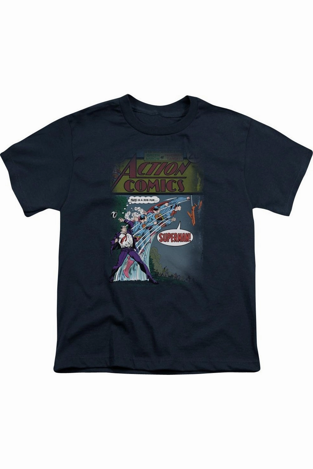 Superman Quick Change Short Sleeve Youth Tee / T-Shirt graphic tees for boys, polo shirts boys