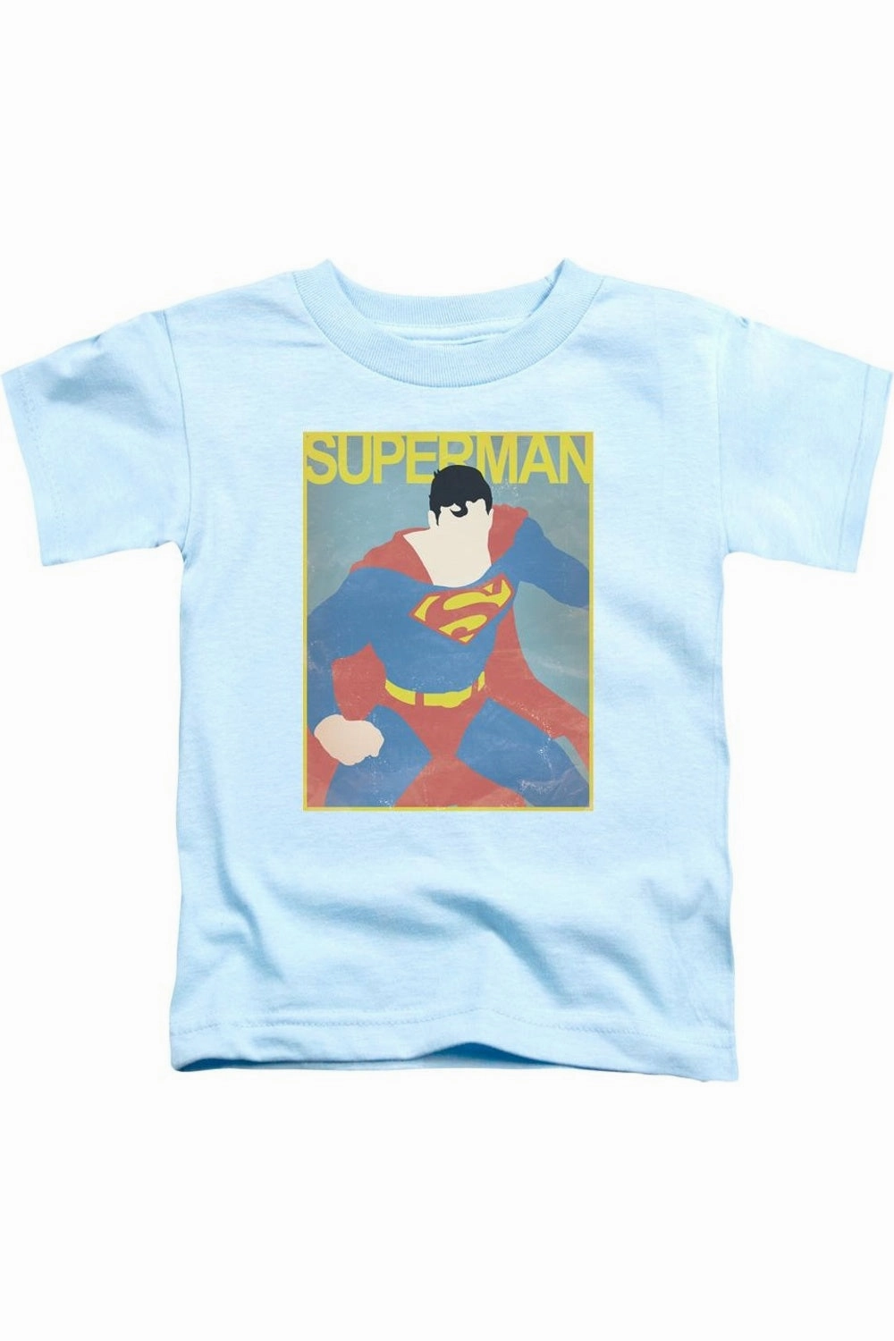 Superman Simple Lg Poster Short Sleeve Juvenile Tee / T-Shirt graphic tees for boys, polo shirts boys