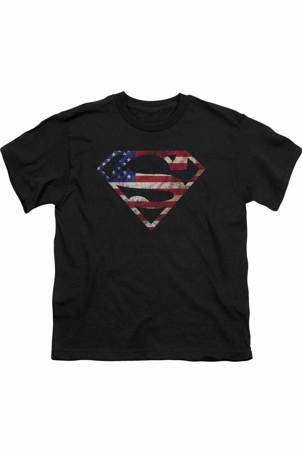 Superman Super Patriot Short Sleeve Juvenile Tee / T-Shirt graphic tees for boys, polo shirts boys
