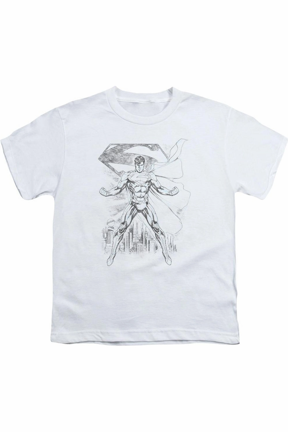 Superman Super Sketch Short Sleeve Youth Tee / T-Shirt graphic tees for boys, polo shirts boys