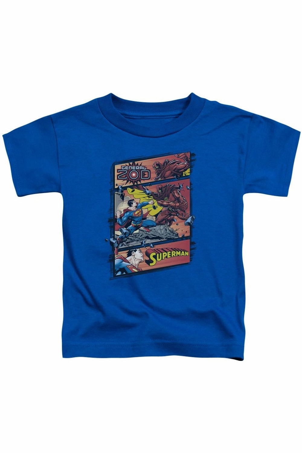 Superman Superman Vs Zod Short Sleeve Juvenile Tee / T-Shirt graphic tees for boys, polo shirts boys