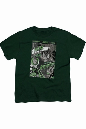 Superman The Man From Krypton Short Sleeve Youth Tee / T-Shirt graphic tees for boys, polo shirts boys